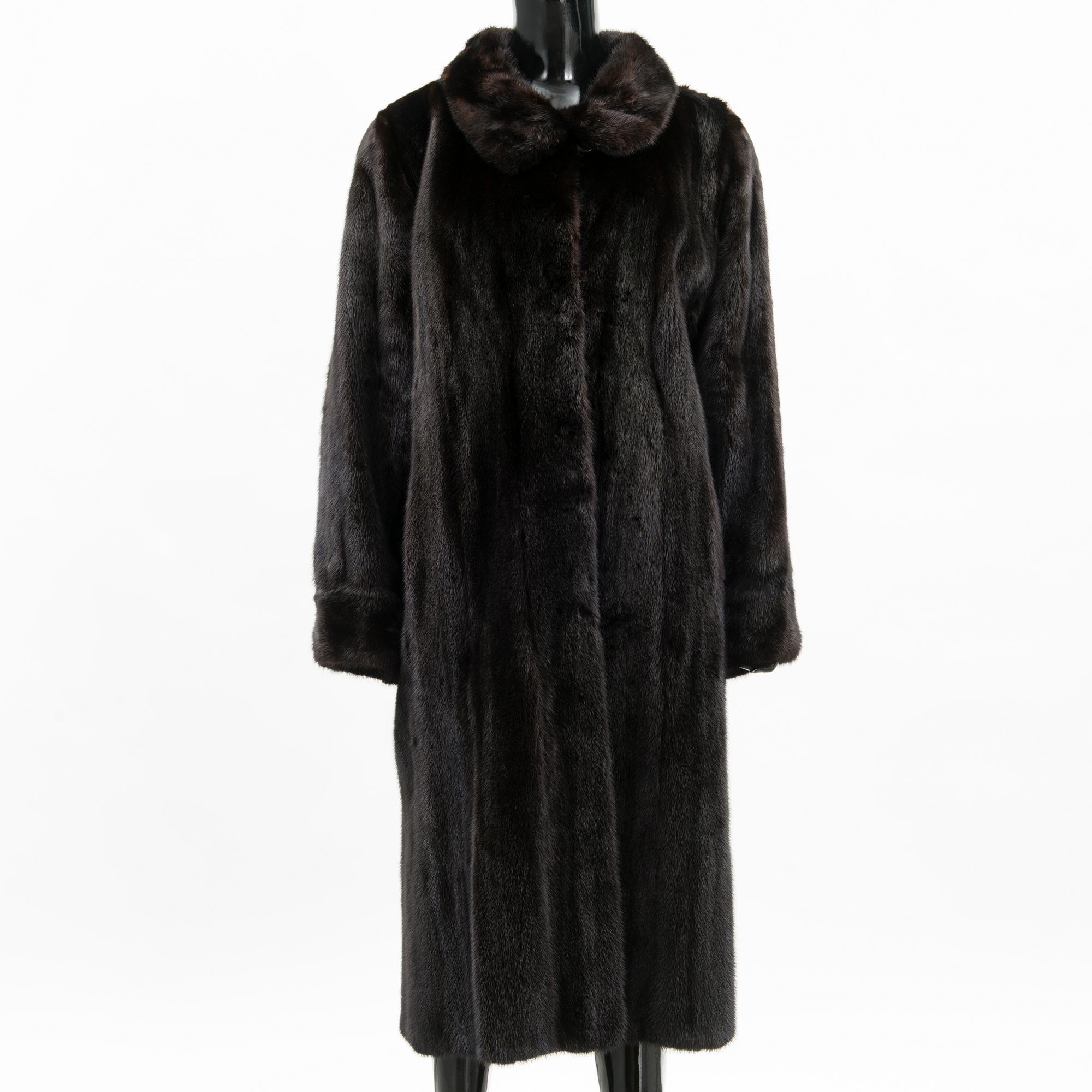 A SAGA MINK FUR COAT.