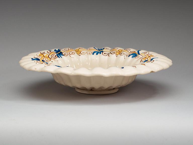 A Delft faience dish, 18th Century.