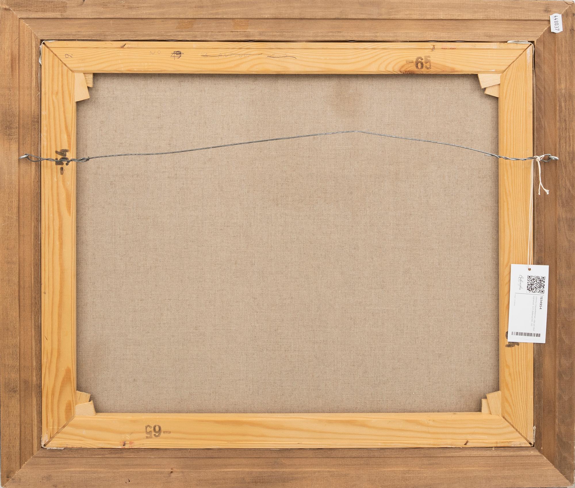 Johnny Oppenheimer, oil on canvas, signed and dated 92.