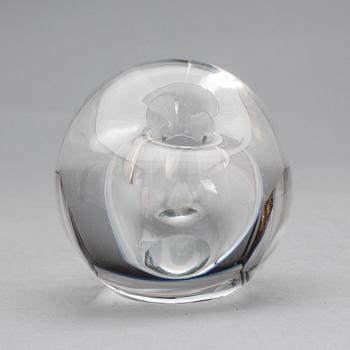 GLASSKULPTUR, "Hjärta" (Sydän), Signerad Timo Sarpaneva, Iittala.
