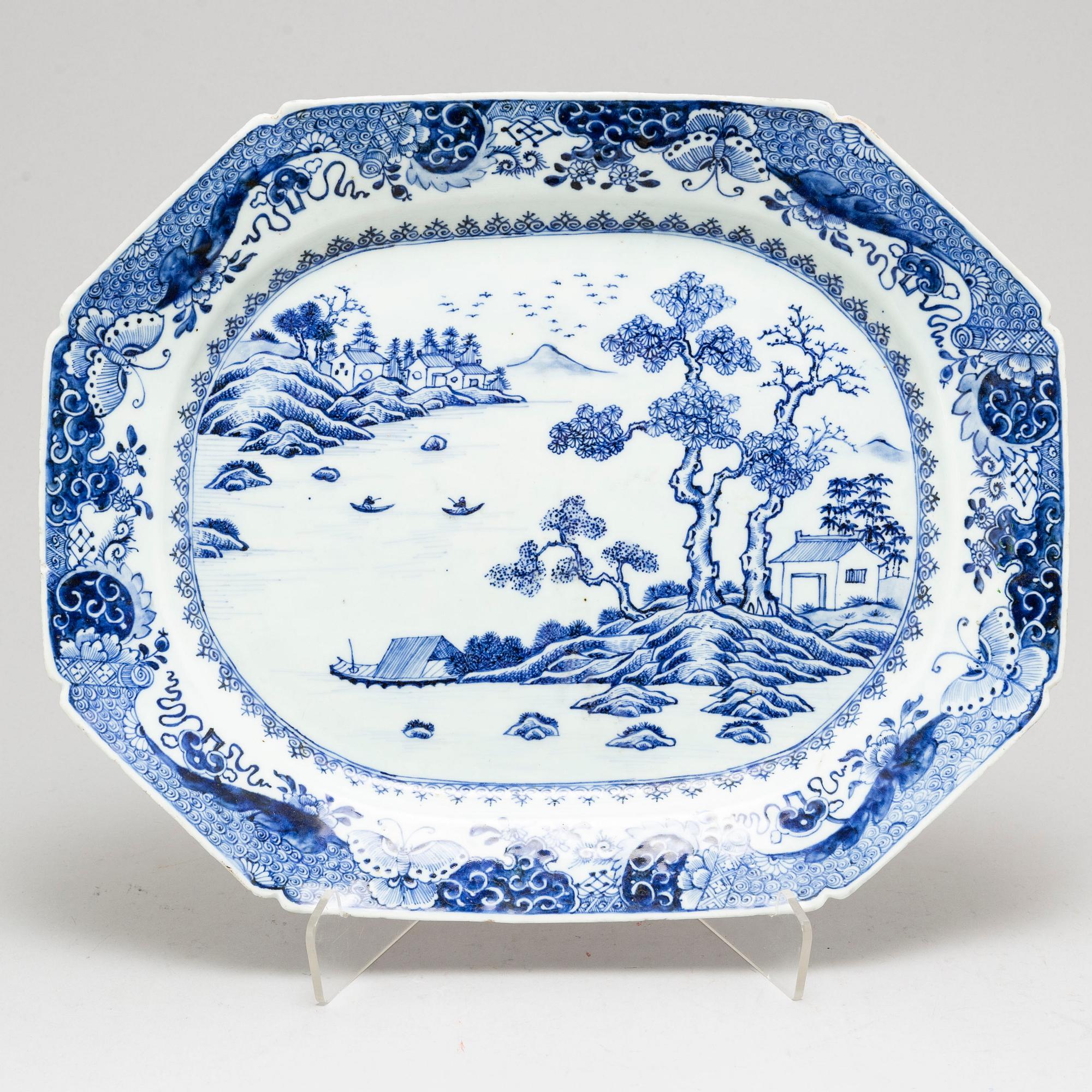 SERVERINGSFAT, kompaniporslin. Qingdynastin, Qianlong (1736-95).