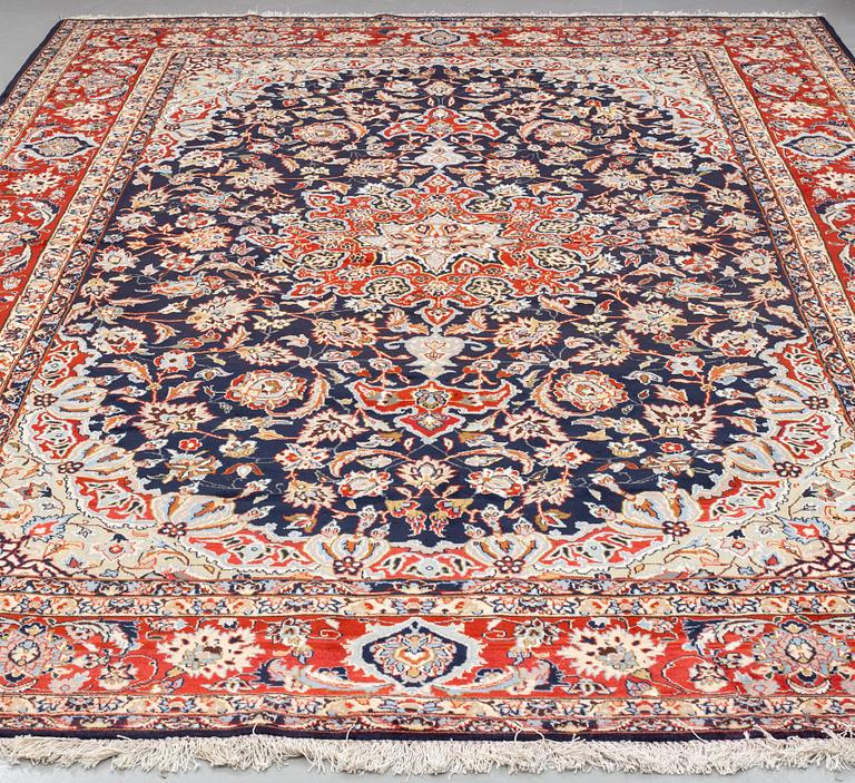 A CARPET, Najafabad, signed, around 427 x 256 cm.