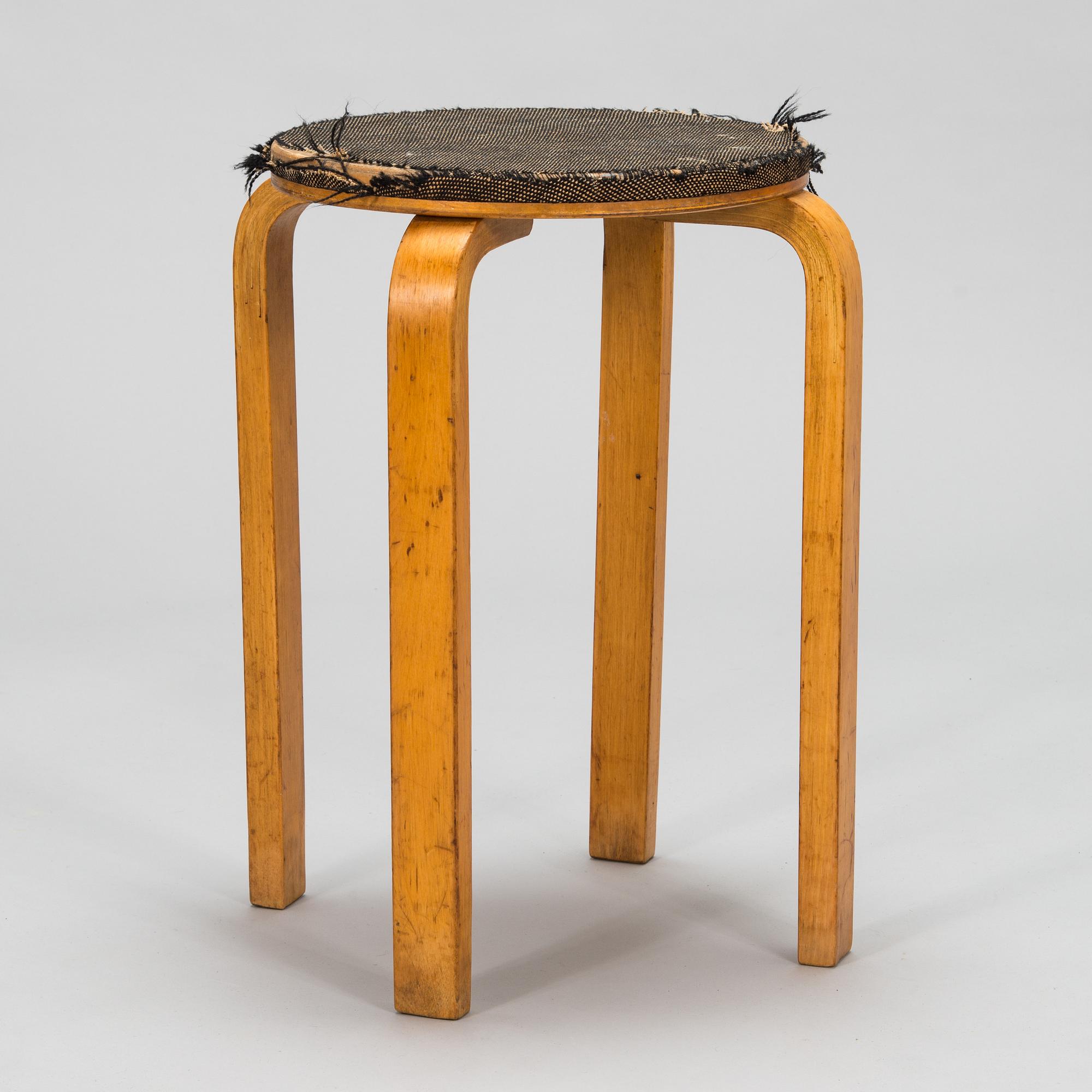 Alvar Aalto, 1930/1940s '60' stool O.Y. Huonekalu- ja Rakennustyötehdas A.B.