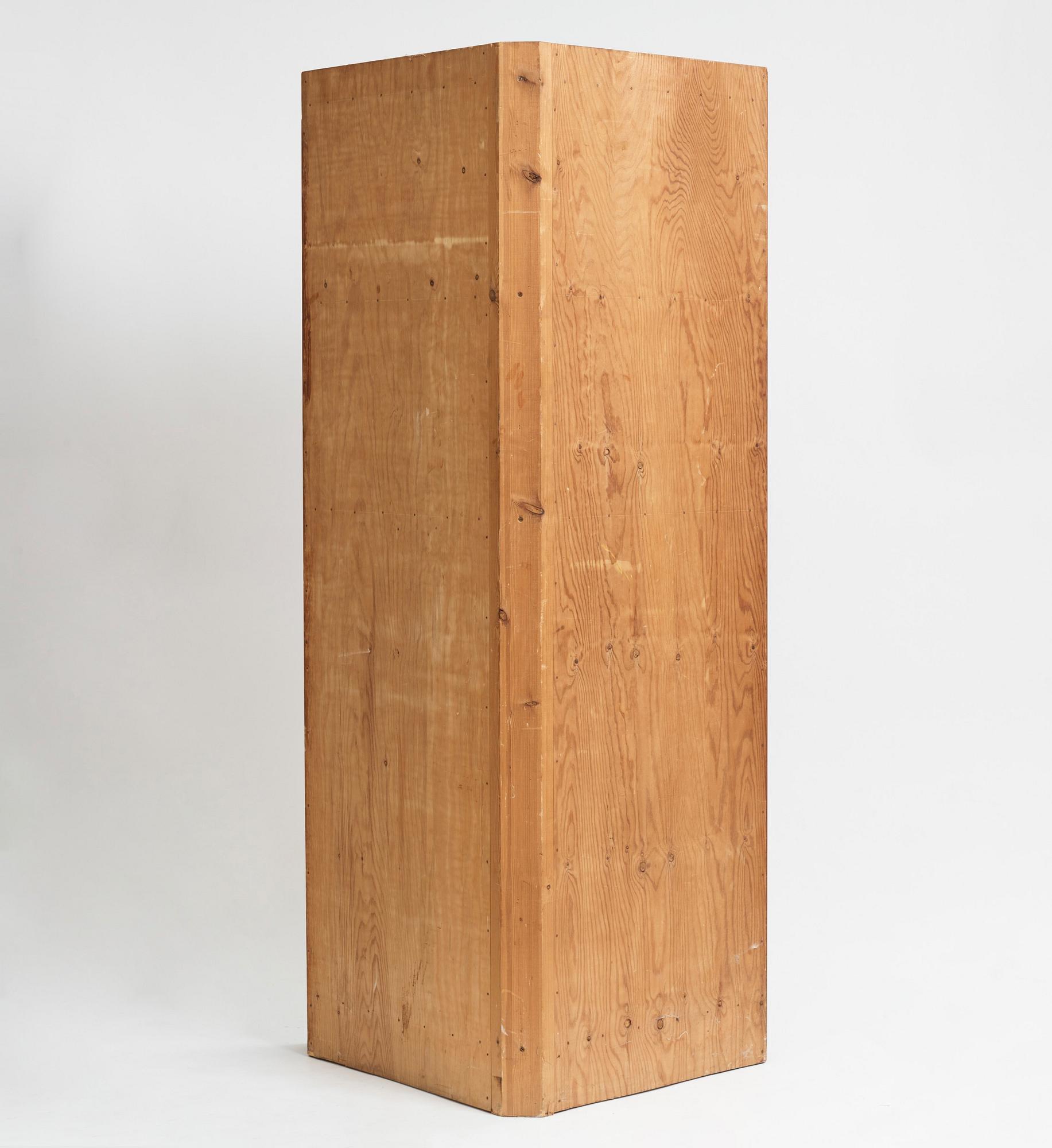 Axel Einar Hjorth, an "Utö" stained pine corner cabinet, Nordiska Kompaniet 1930s.