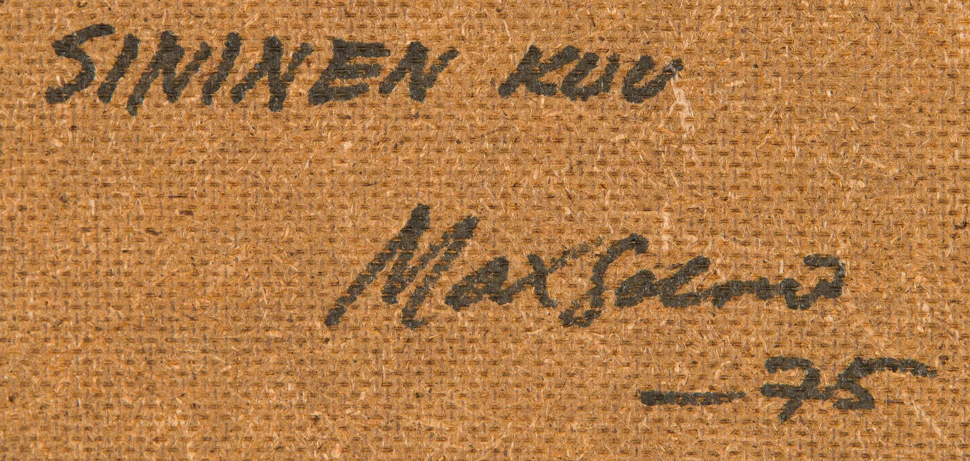 Max Salmi, "Sininen kuu".