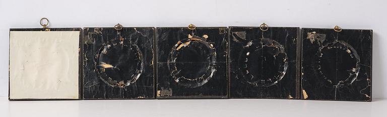A set of twenty wax portraits of Swedish monarchs, late 19th century.