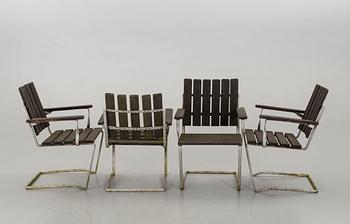 A SET OF 6 GARDEN CHAIRS, second half of 20th century.