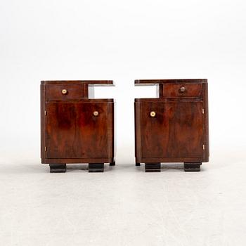 Sängbord ett par Art Deco 1900-talets första hälft.