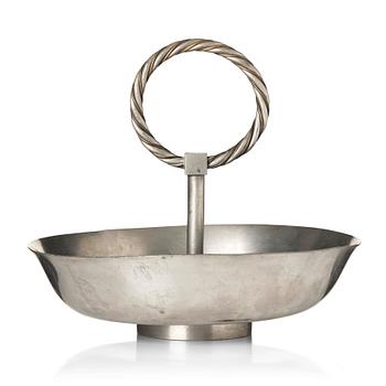 144. Björn Trägårdh, a pewter and brass bowl model "A 1505", Firma Svenskt Tenn, Stockholm 1932.