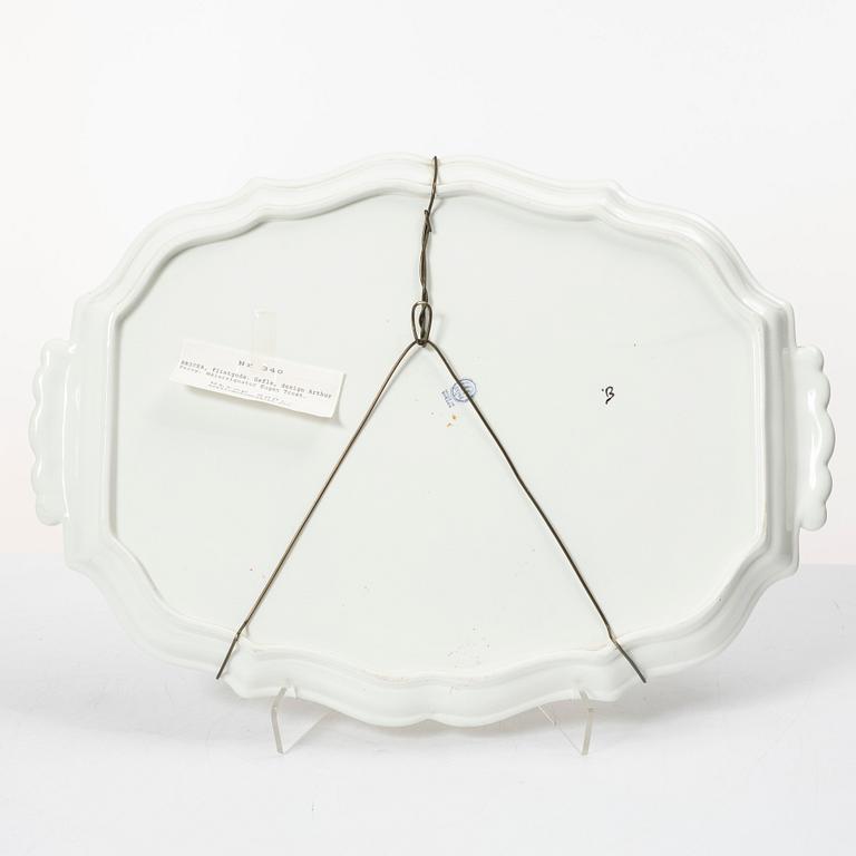 Arthur Percy, a tray, Gefle.