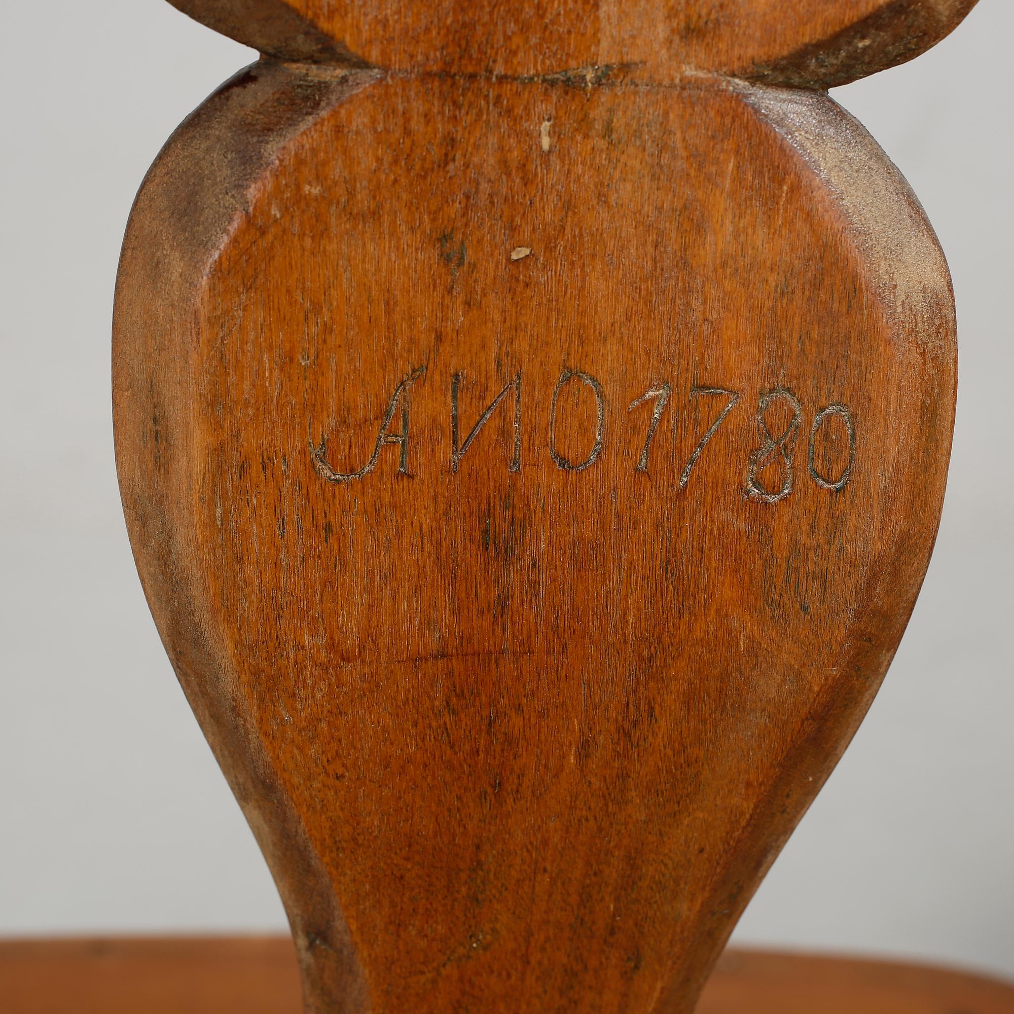 STOLAR, 2 st, allmoge, rokoko, 1700/1800-tal.