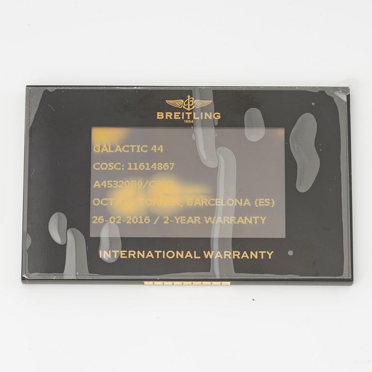 Breitling, Galactic 44, Chronometre, armbandsur, 44 mm.