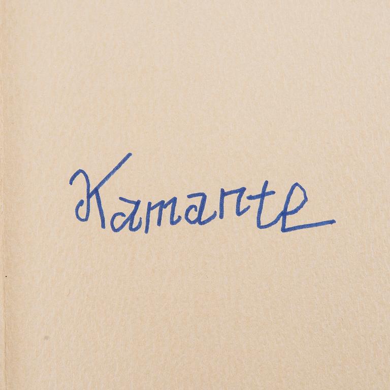 Book Peter Beard "Longing for Darkness, Kamante's Tales" with Kamante's autograph, first edition 1975.