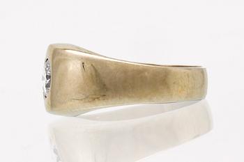 Ring 18K whitegold 1 brillian-cut diamond approx 0,50 ct,
approx G-H VS.