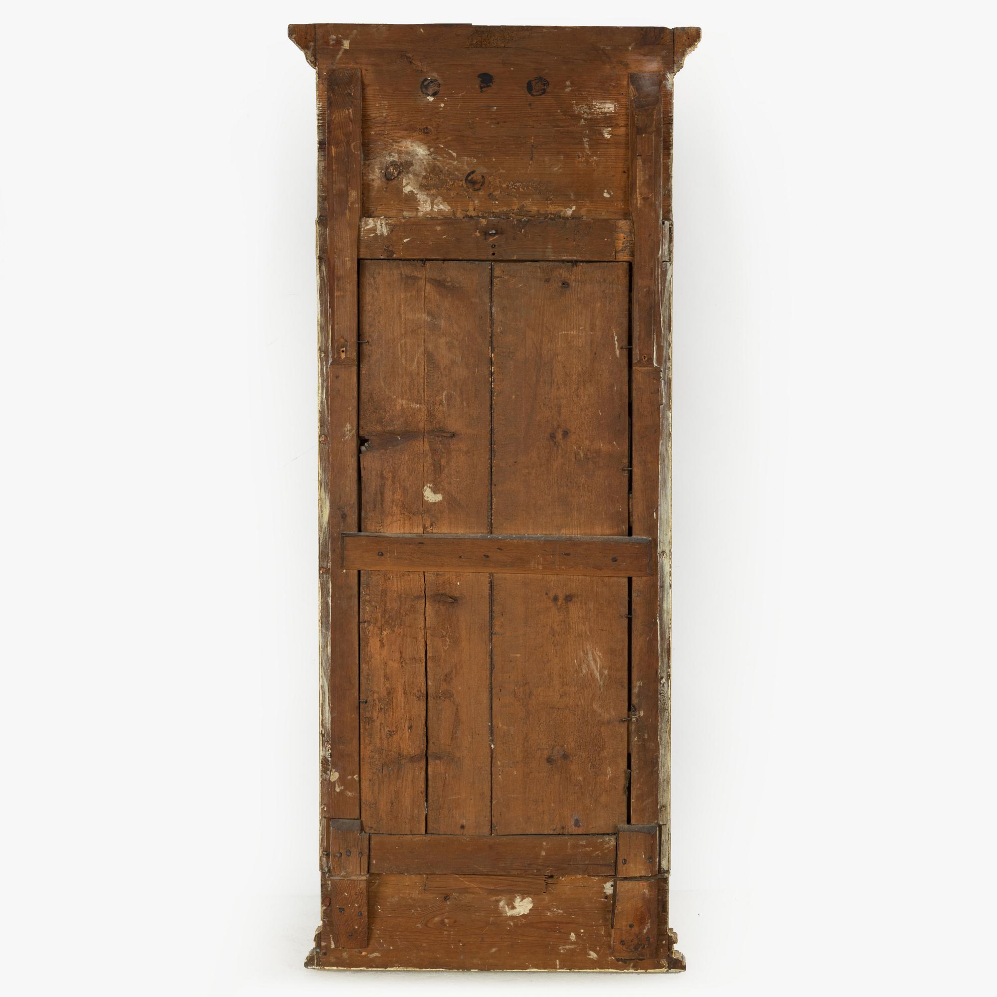 A late Gustavian giltwood mirror attributed to O. Wetterberg (master 1785-1803).