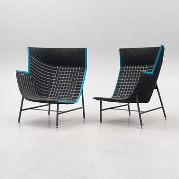 Nipa Doshi & Jonathan Levien, a pair of "Paper Planes" armchairs, Moroso, Italy.