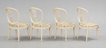 STOLAR, 4 st, Gustaviansk stil, 1940/50-tal.