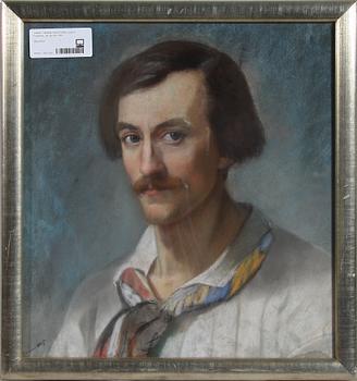 OKÄND KONSTNÄR, pastell, Frankrike, dat januari 1857.
