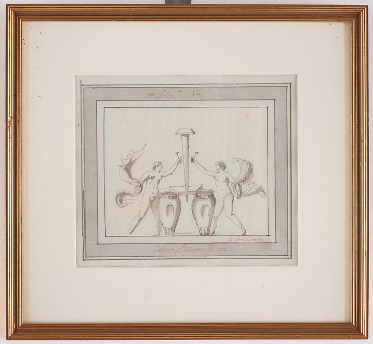 Carl August Ehrensvärd, "Goda gosse, glaset töm". Serie av dryckesvisor, 24 st.