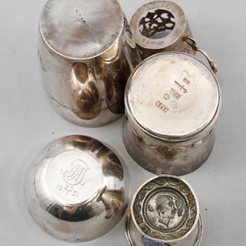 PARTI SILVER, 24 delar, 1900-tal, vikt 600 gram .