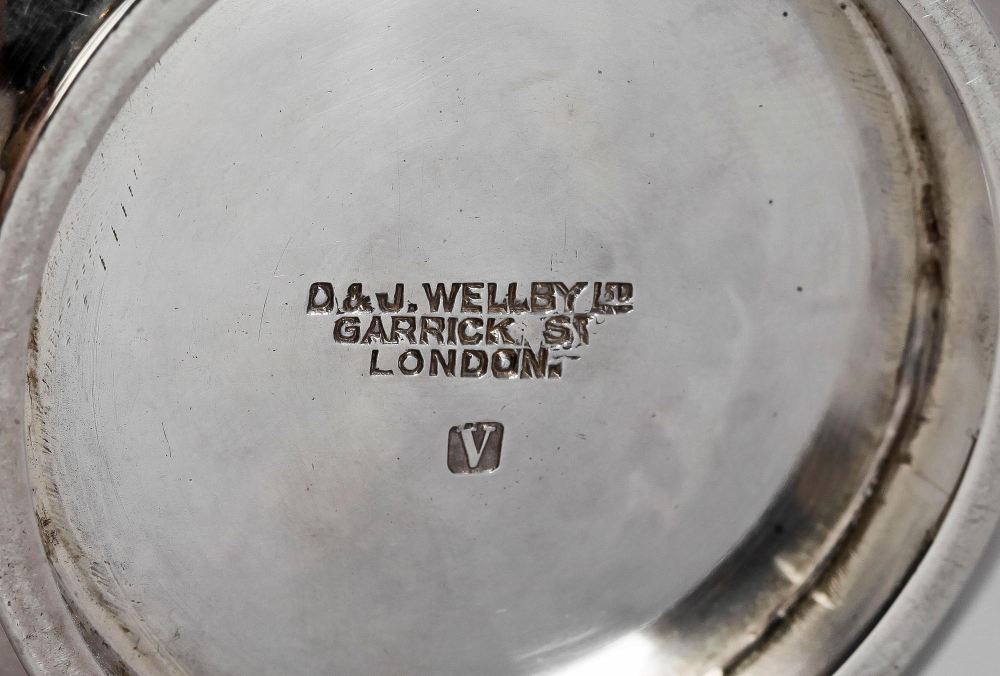 SERVISDELAR, 4 delar, Nysilver, bla Hancocks o Co, England, 1900-tal.