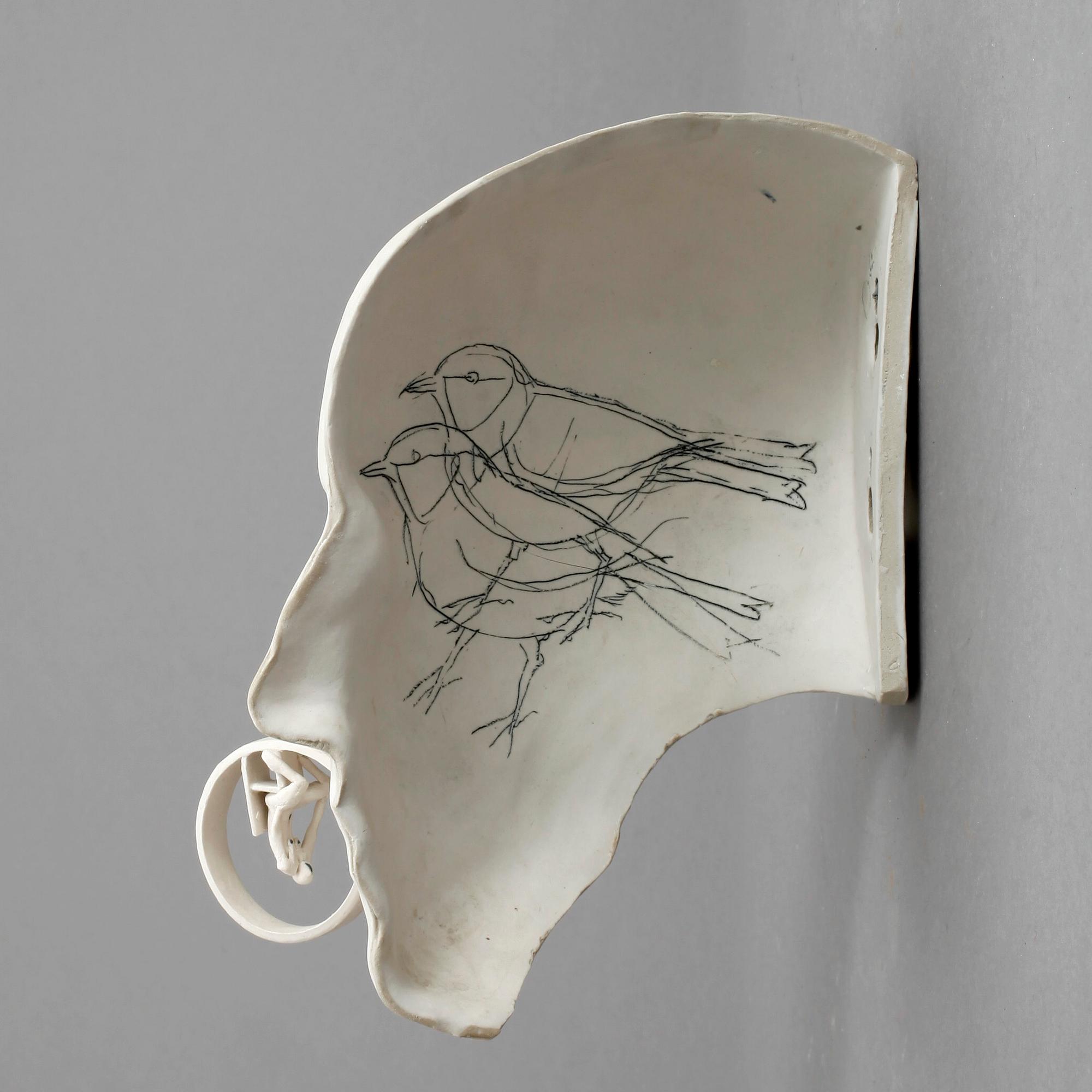 BRITT-INGRID "BIP", skulptur, stengods, signerad.