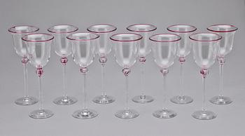 VINGLAS, 11 st, glas, Wilke Adolfsson, 1900-talets slut.