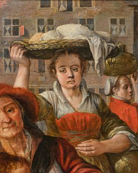 Joachim Beuckelaer, A fish market outside the city gate of Antwerp.