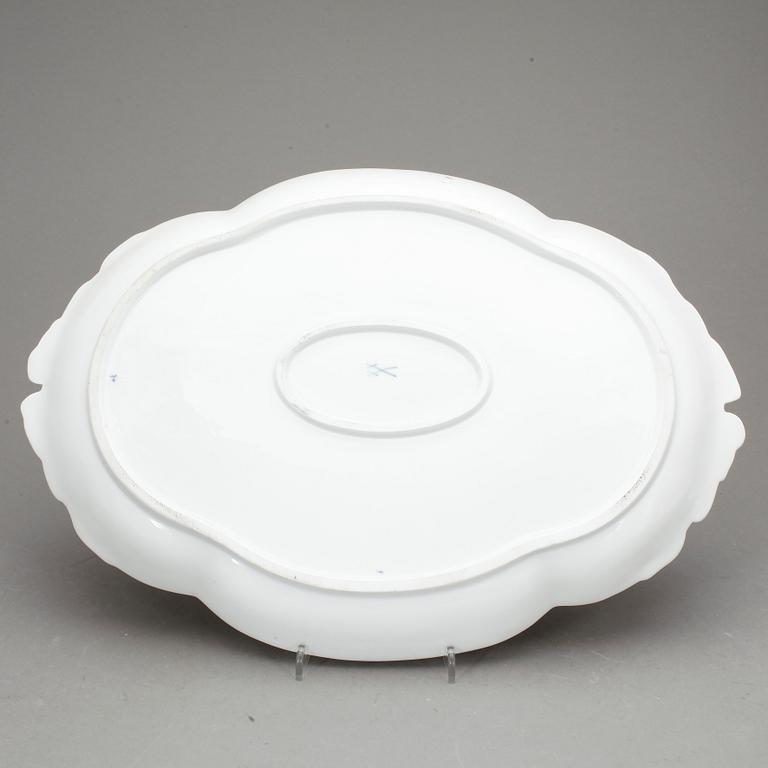 STEKFAT, porslin, Meissen, 1900-tal.