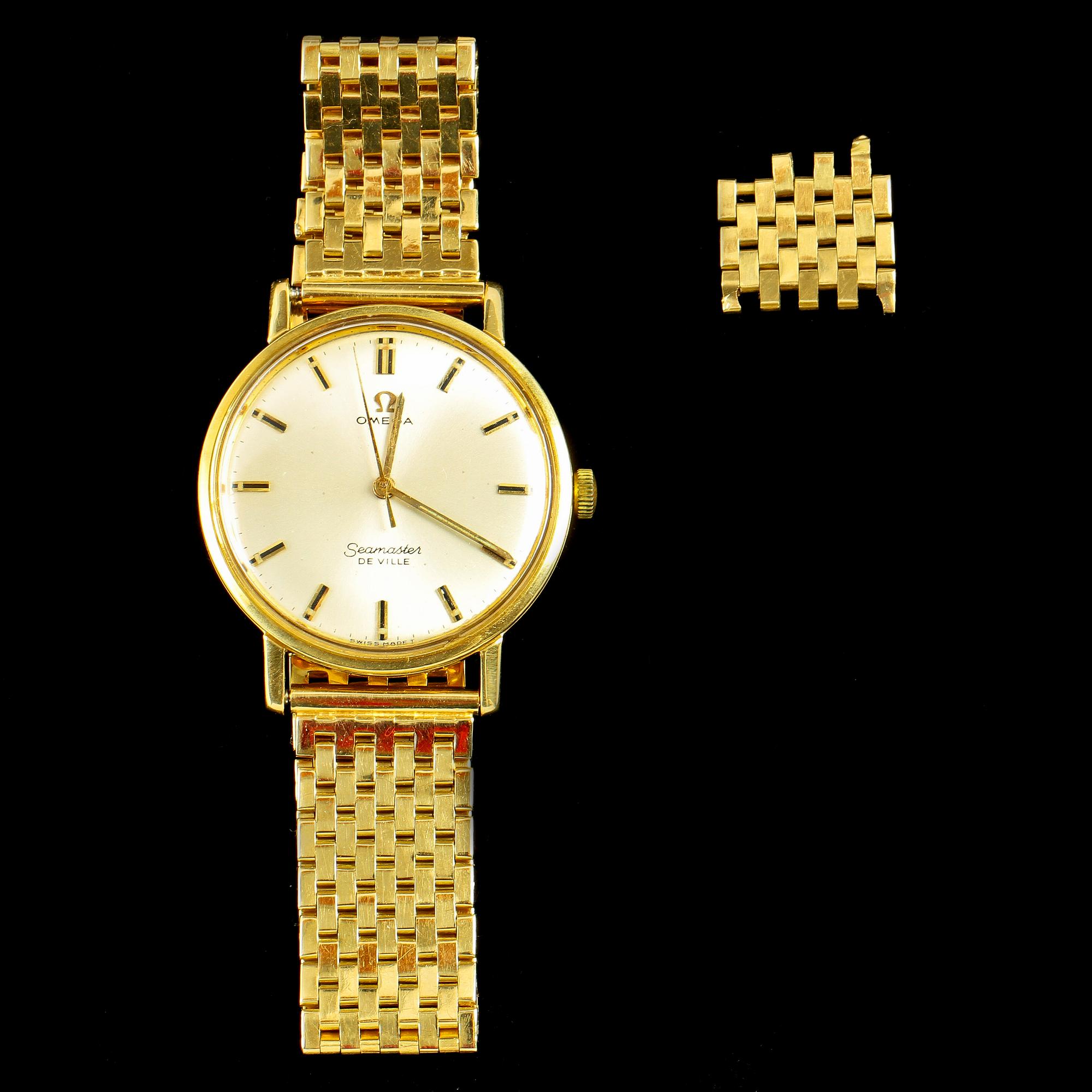 ARMBANDSUR, 18k guld, Omega Seamaster.
