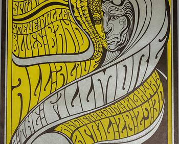 Wes Wilson, concert posters, a pair, West Coast Lithograph, 1967.