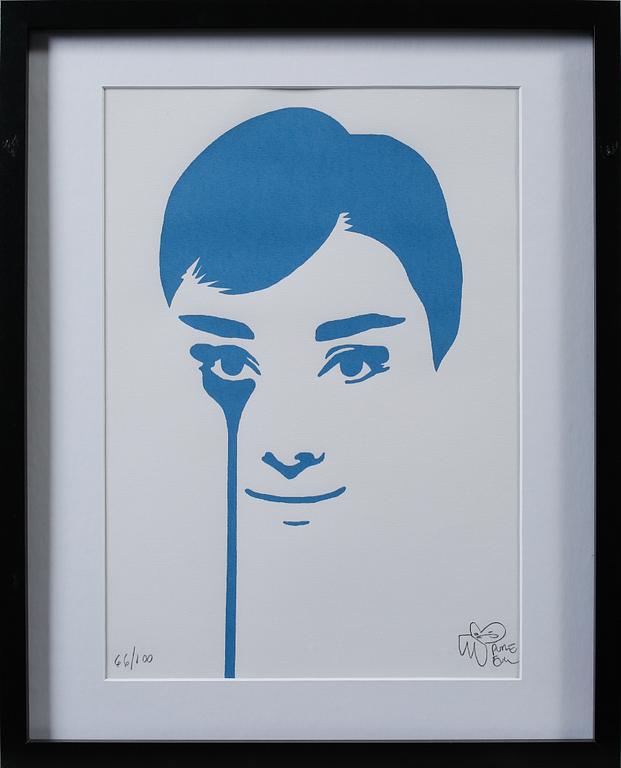 PURE EVIL, färgserigrafi, signerad och numrerad 66/100.