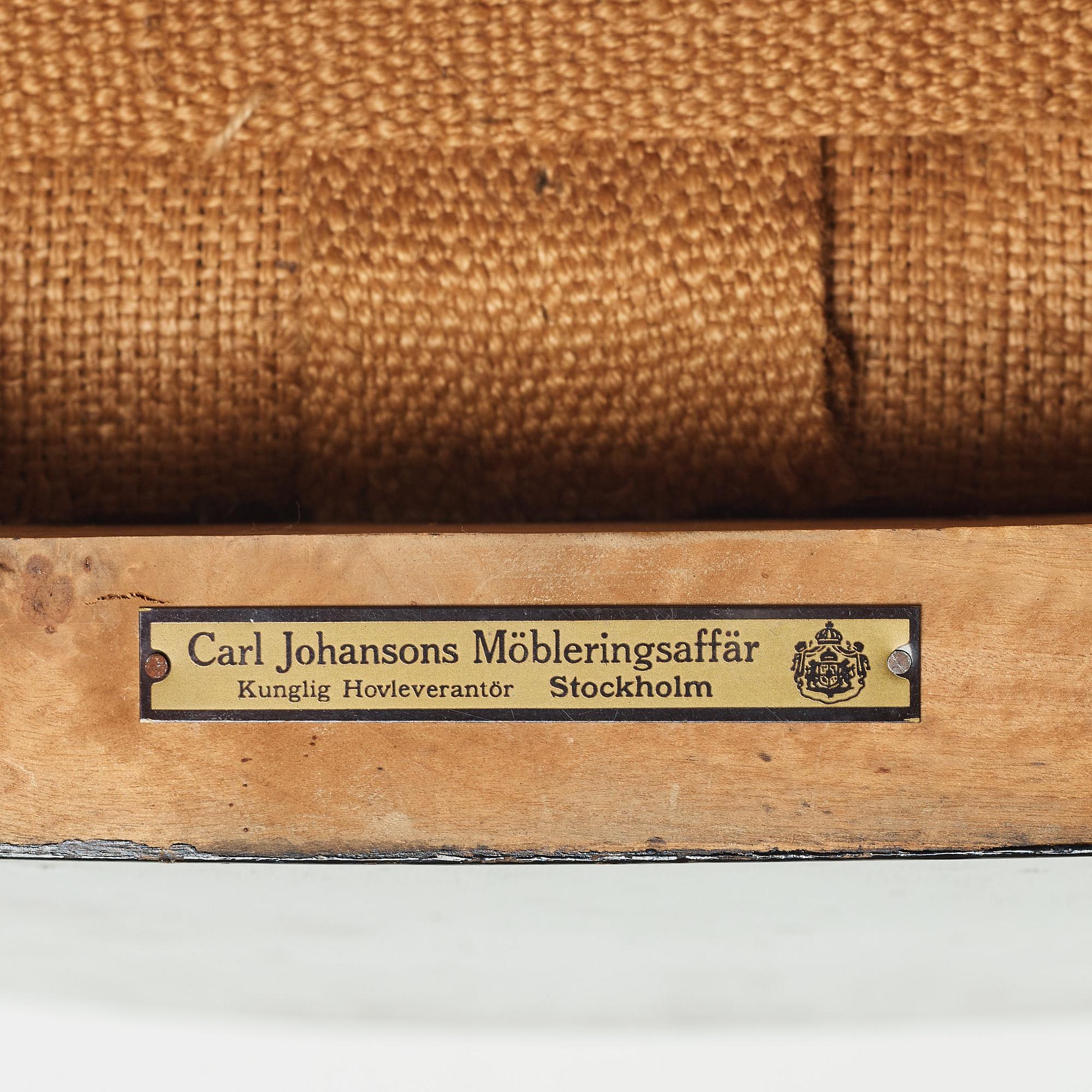 Swedish Grace, a pair of klismos chairs for Carl Johansons Möbleringsaffär, 1930's.