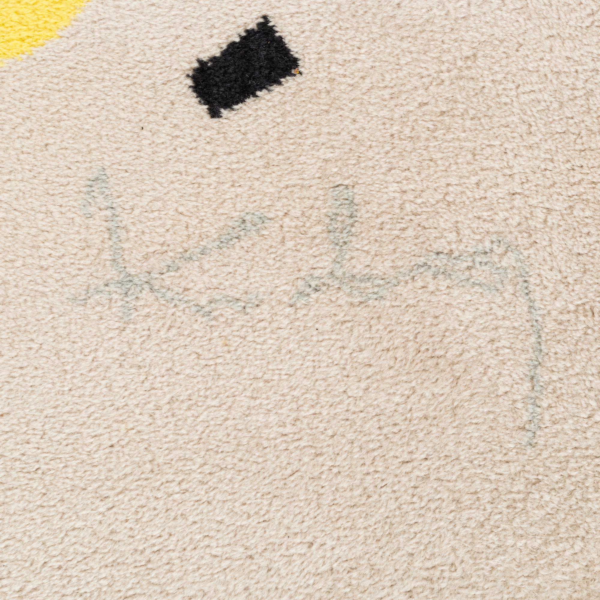 A carpet after Wassily Kandinsky by Ege Art line, Denmark 1988 ca 203 x 140 cm.