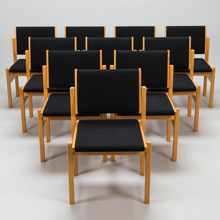 A set of 10 chairs from 1970/80's.