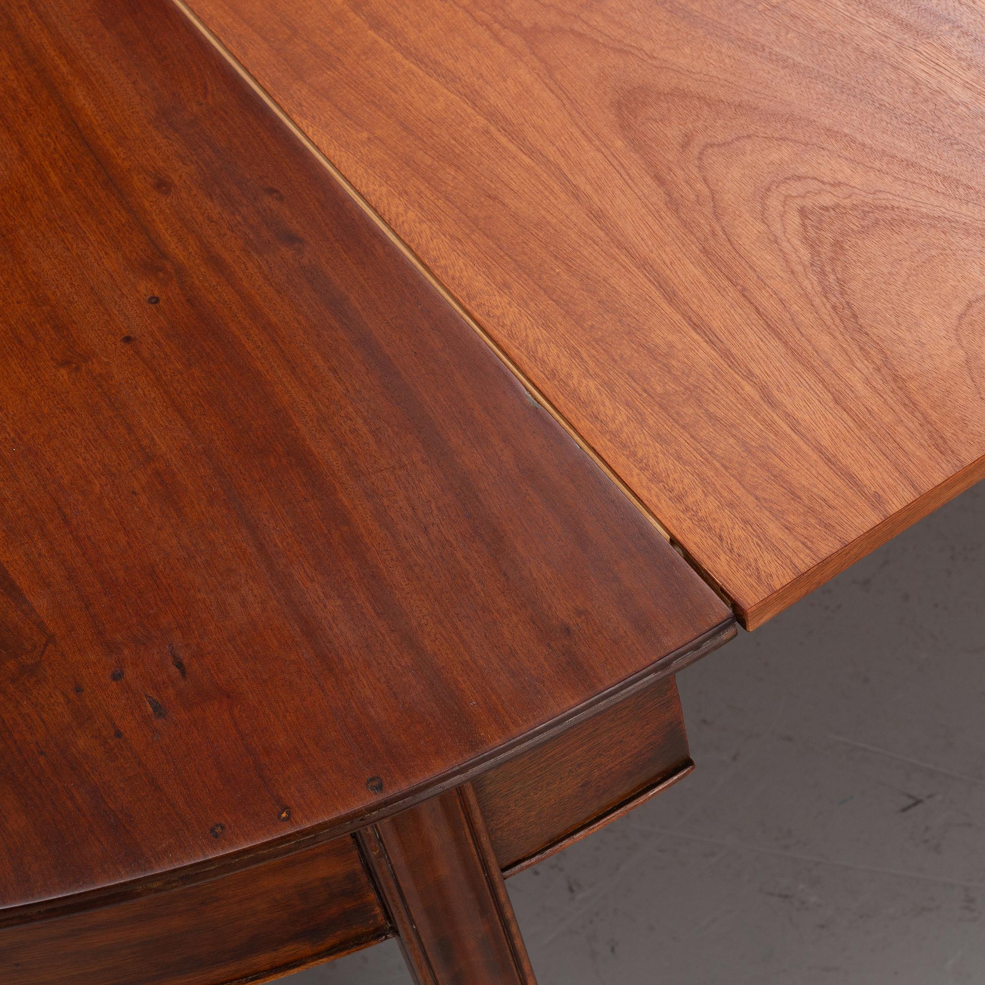 Scandinavian Modern, a dining table, mid 20th century, possibly designed by Kaare Klint.