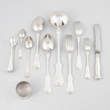 A 45-piece silver flat ware set, Austria-Hungary, 1867-72.