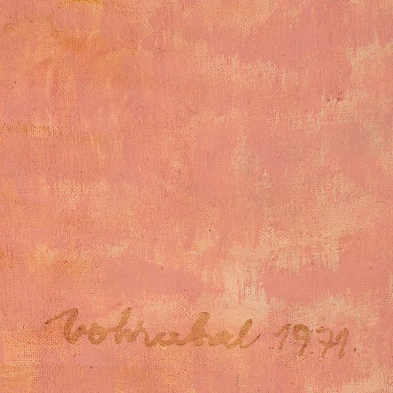 Josef Vohrabal, oil on canvas, signed and dated 1971.