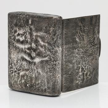 Ville (Wilhelm) Porthan, sigarrettetui, silver, Viborg 1919.