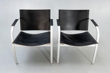 Tord Björklund, armchairs, a pair, Ikea, "Stockholm", 1990.