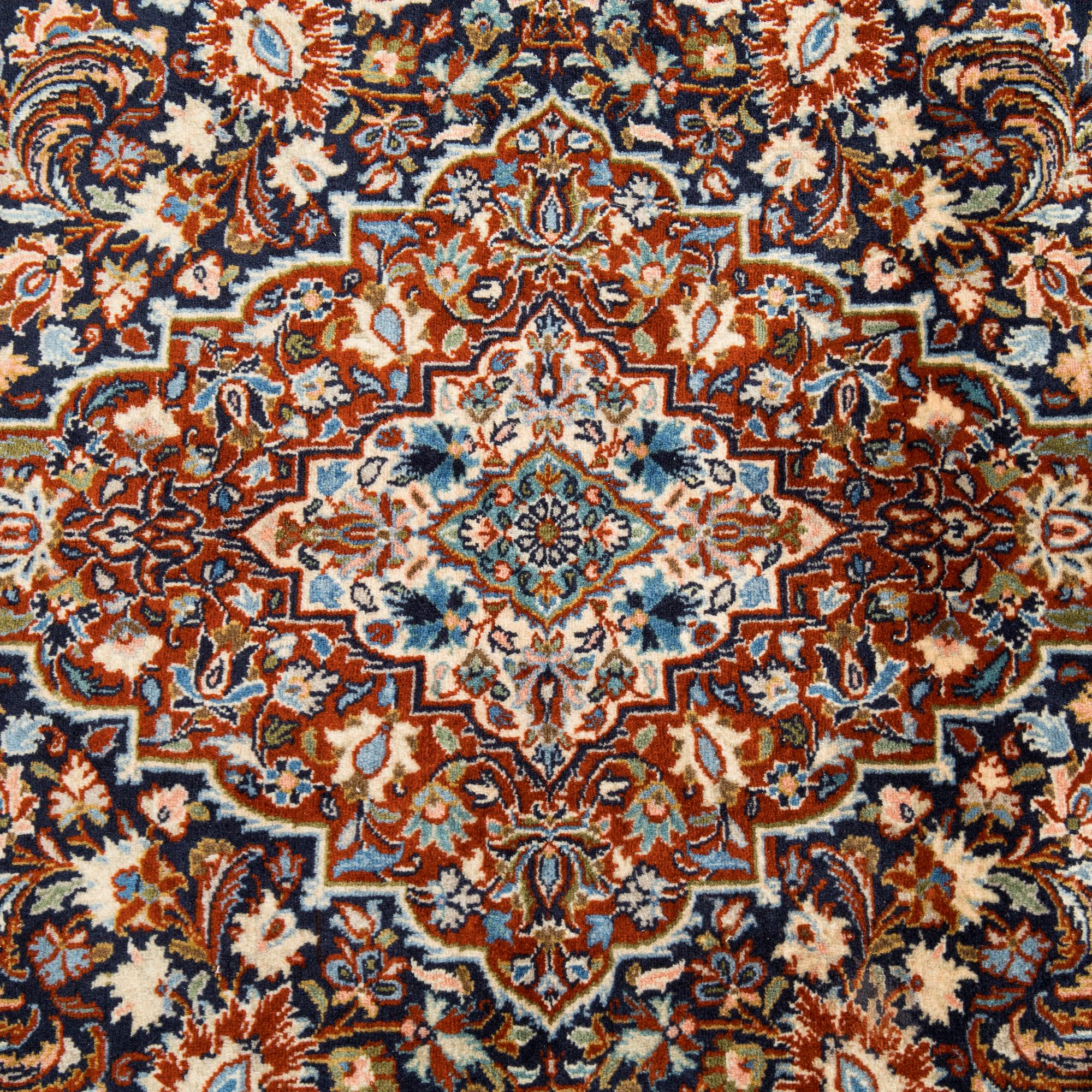 A Moud rug, eastern Iran, signed, approx. 151 x 230 cm.