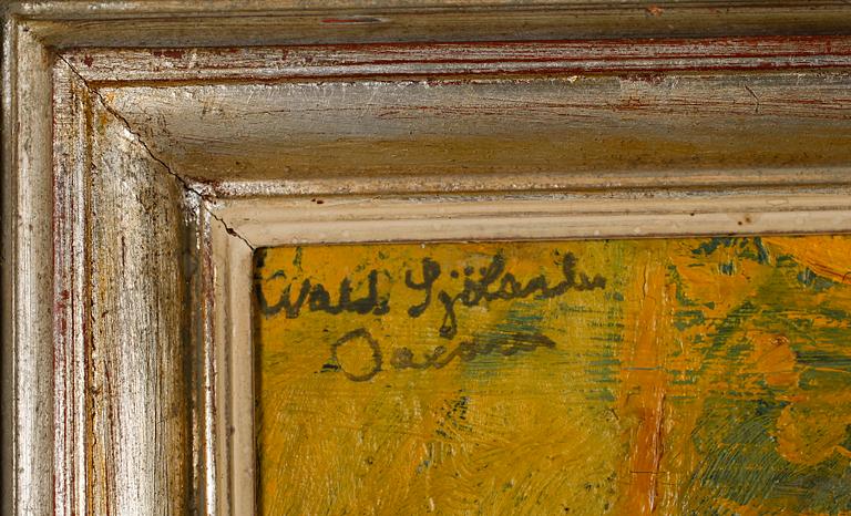 WALDEMAR SJÖLANDER, olja på duk, signerad.