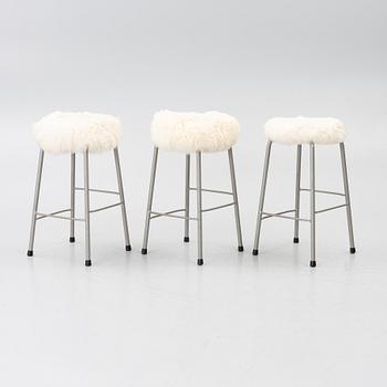 Stools, 3, latter half of the 20th century.