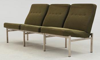 SOFFA, metall och tyg, 1960-tal.