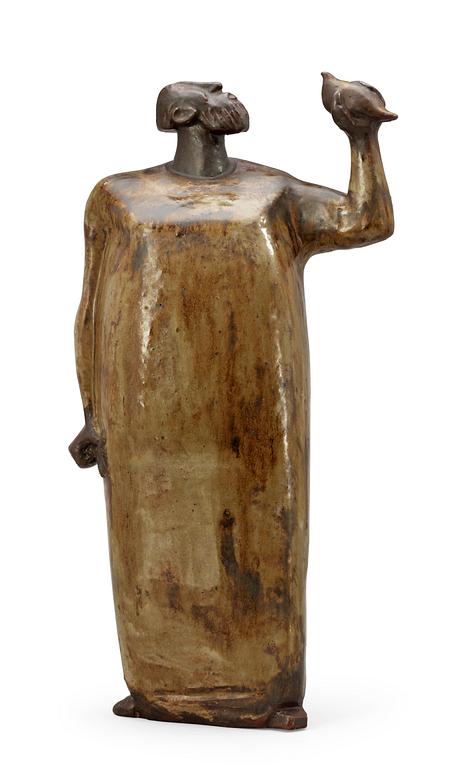 An Åke Holm stoneware sculpture, Höganäs 1950's.