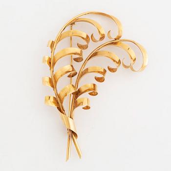 18K gold brooch, Stigbert, Engelbert.