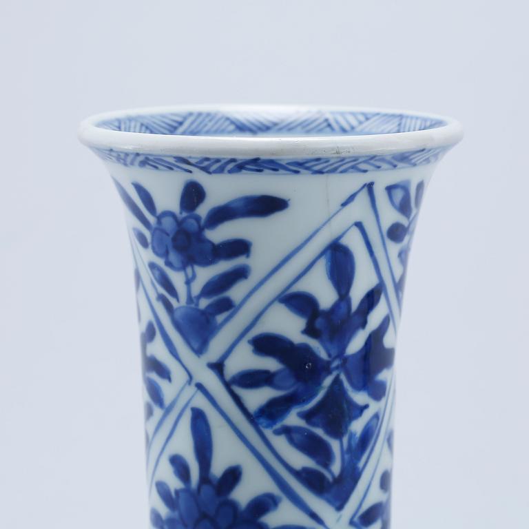 Five 18th century Chinese porcelain miniature vases.