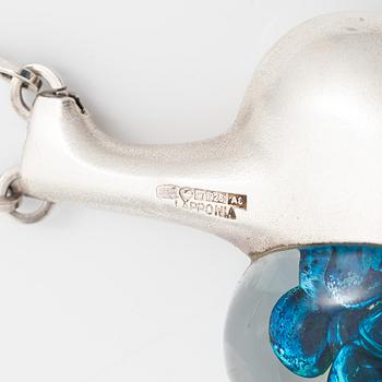 Björn Weckström, Necklace, “Space Apple”, silver and acrylic plastic, Lapponia 1978.
