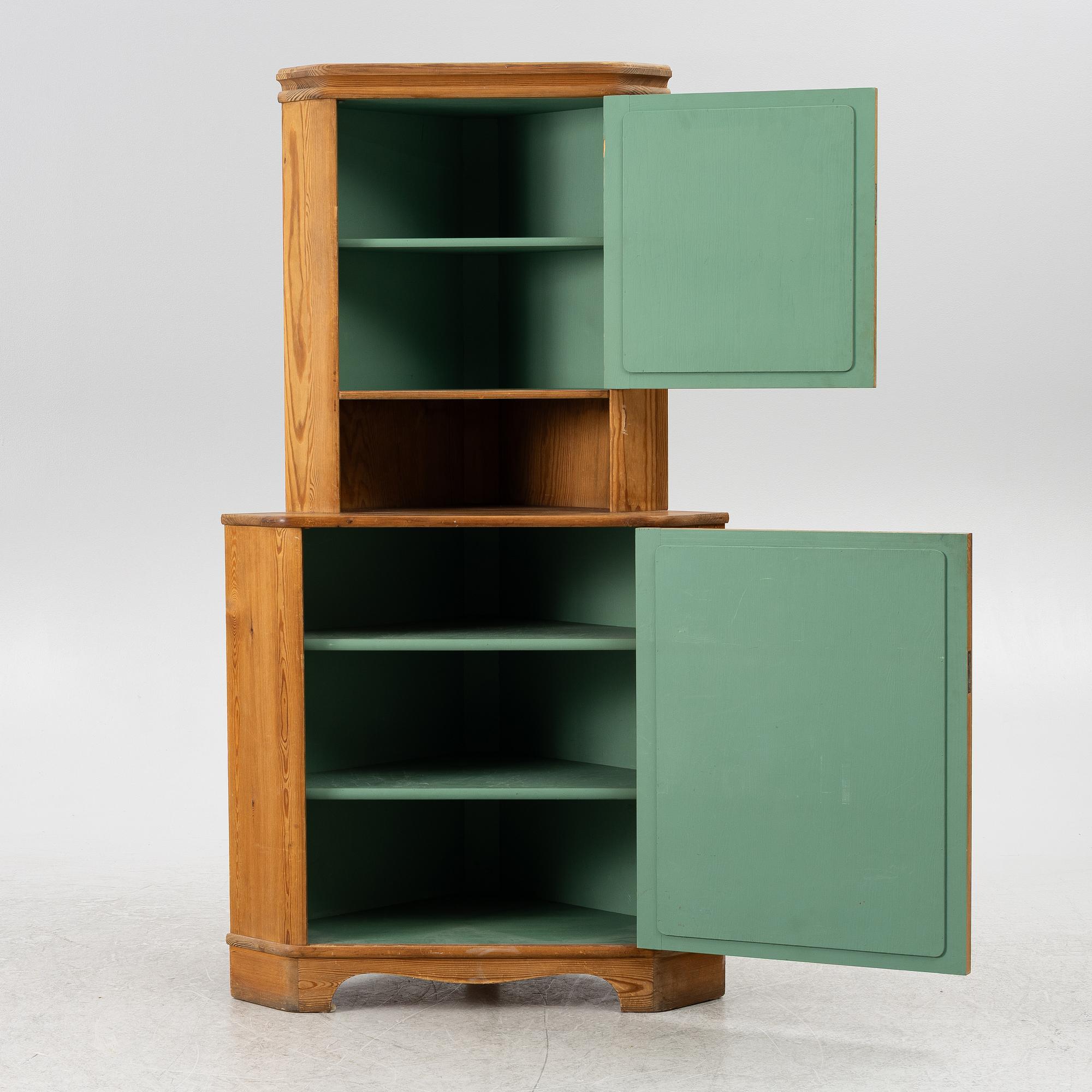Göran Malmvall, a corner cabinet model "809" from the "Svensk Fur" series, Karl Andersson & Söner, Huskvarna, 1950s.