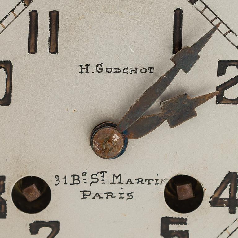 Pöytäkello, Art Déco, Ranska, 1930-luku.